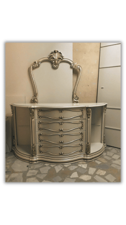 atolyelerden gelenler yemek masasi takimina ait konsol ve ayna cercevesi png