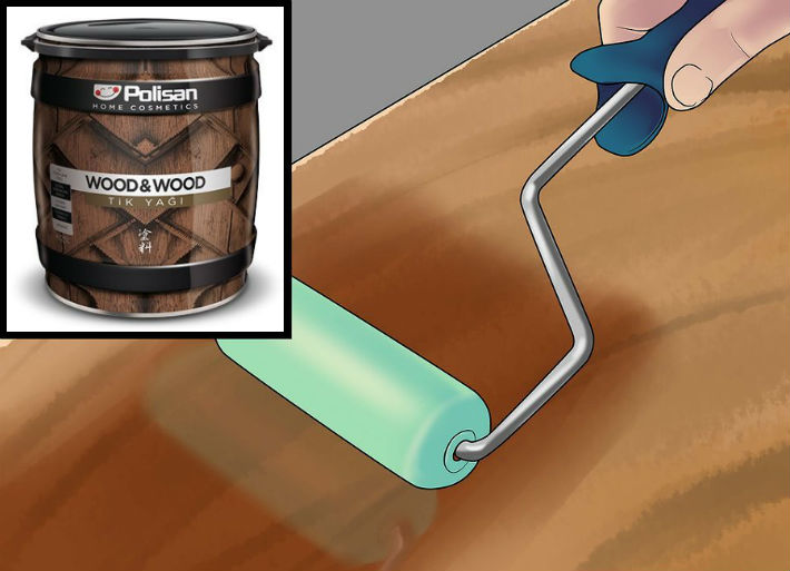 mobilya cila boya vernik uygulayın yenileyin