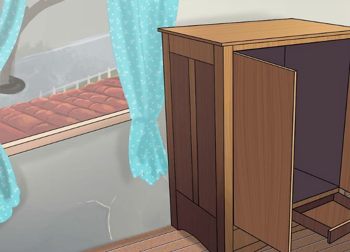 yeni ahşap mobilyarı havalandırın